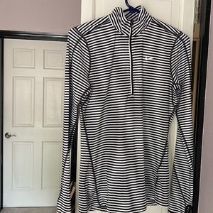 Nike running element stripe 1/2 zip long sleeve top